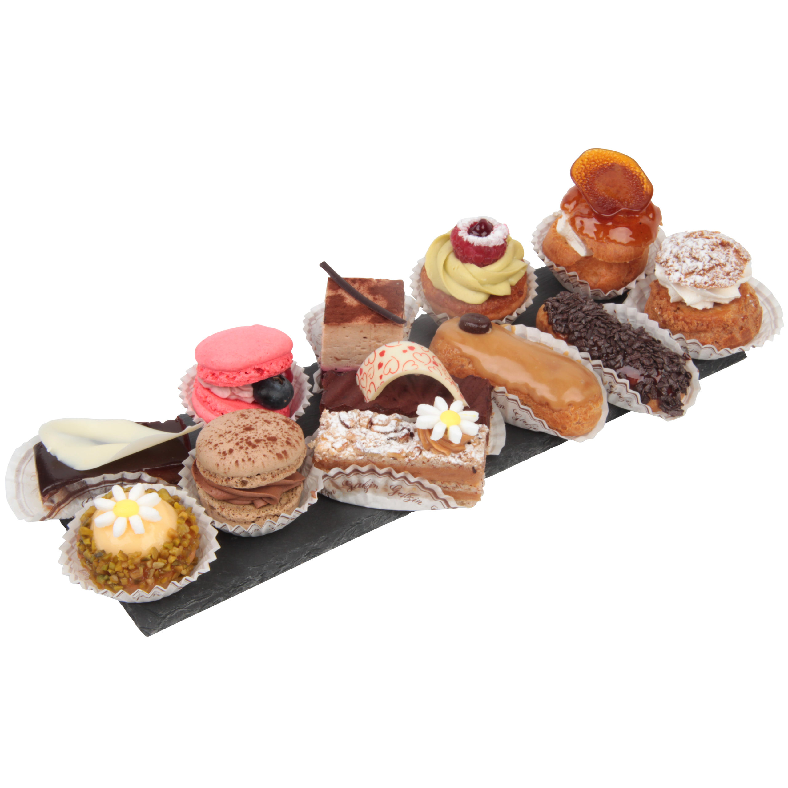 Lot de 12 mini gâteaux Assortiment de Saison , Boulangerie Galzin